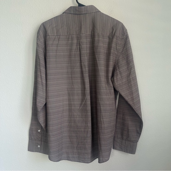 Billy Reid Pattern Button Down Long Sleeve Front Pocket Shirt - Picture 5 of 6